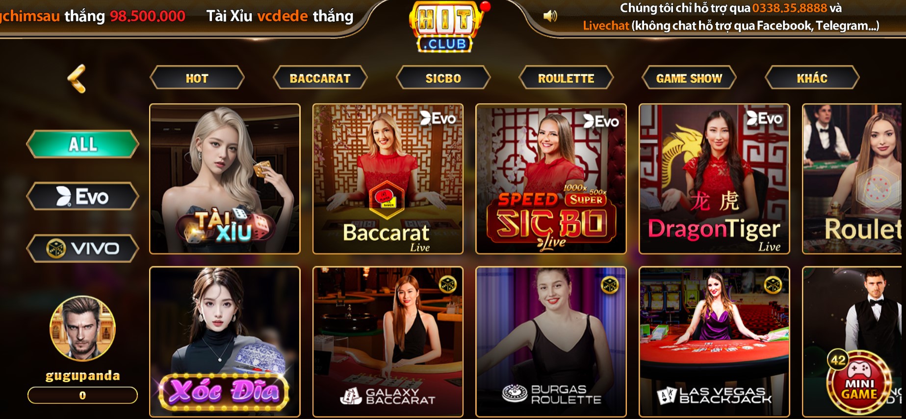 Hỗ Trợ Hit Club Hoạt Động 24/7 Phục Vụ Người Chơi 